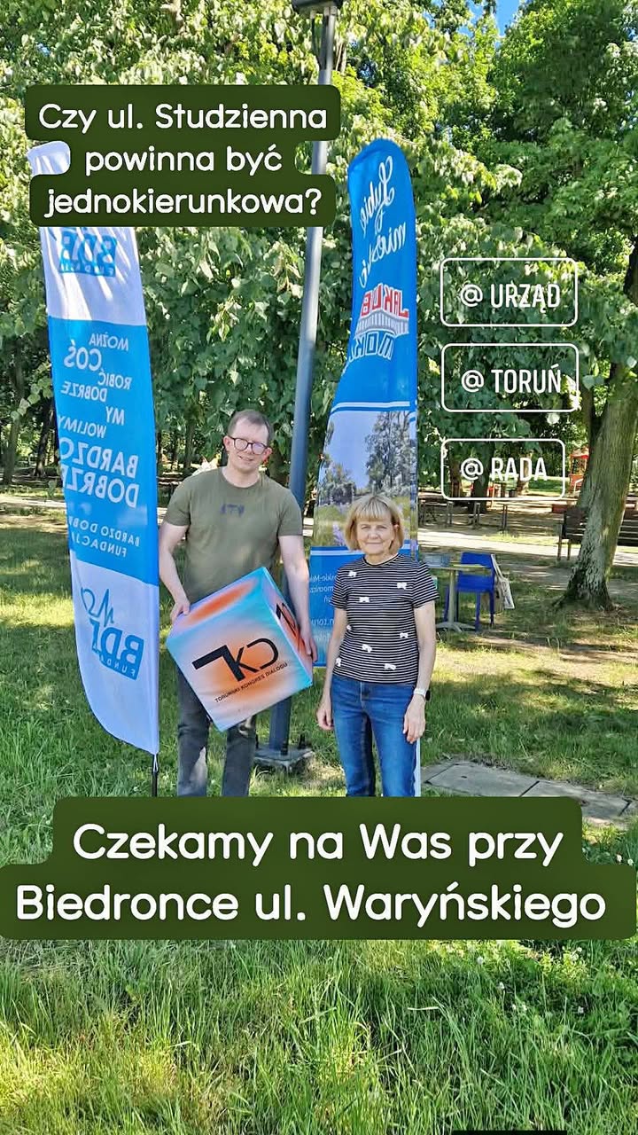 👉Zapraszamy do punktu terenowego. Przyjdź i porozmawiajmy o przyszłości ruchu na Osiedlu J